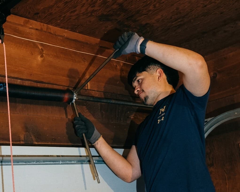 AL Garage Doors technician ready for service
